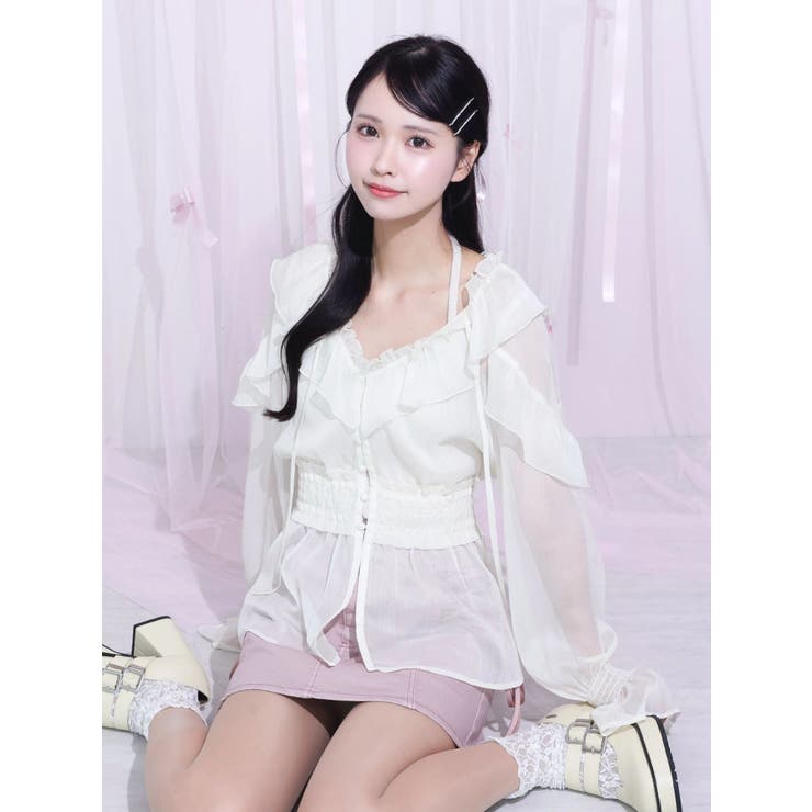 フリルシアーブラウス | EATME | 詳細画像2 