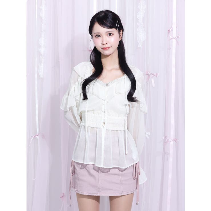 フリルシアーブラウス | EATME | 詳細画像6 