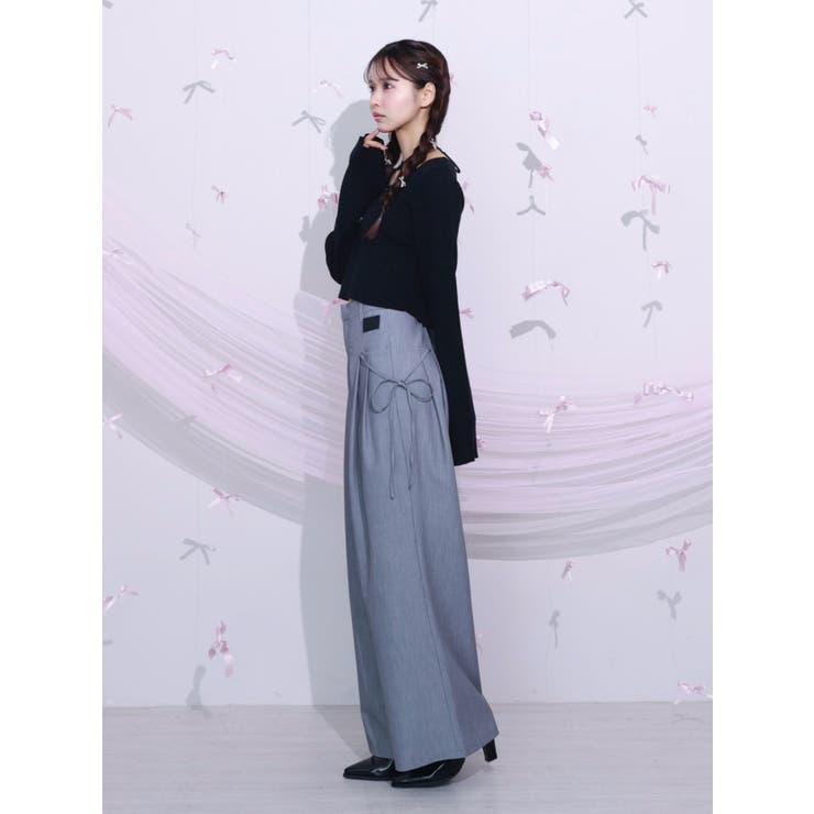 リボンタックワイドパンツ[品番：MKSW0062296]｜EATME（イートミー）の