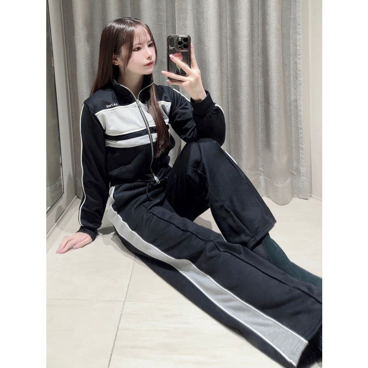 バイカラーラインパンツ（セットアップ可能） | EATME | 詳細画像27 