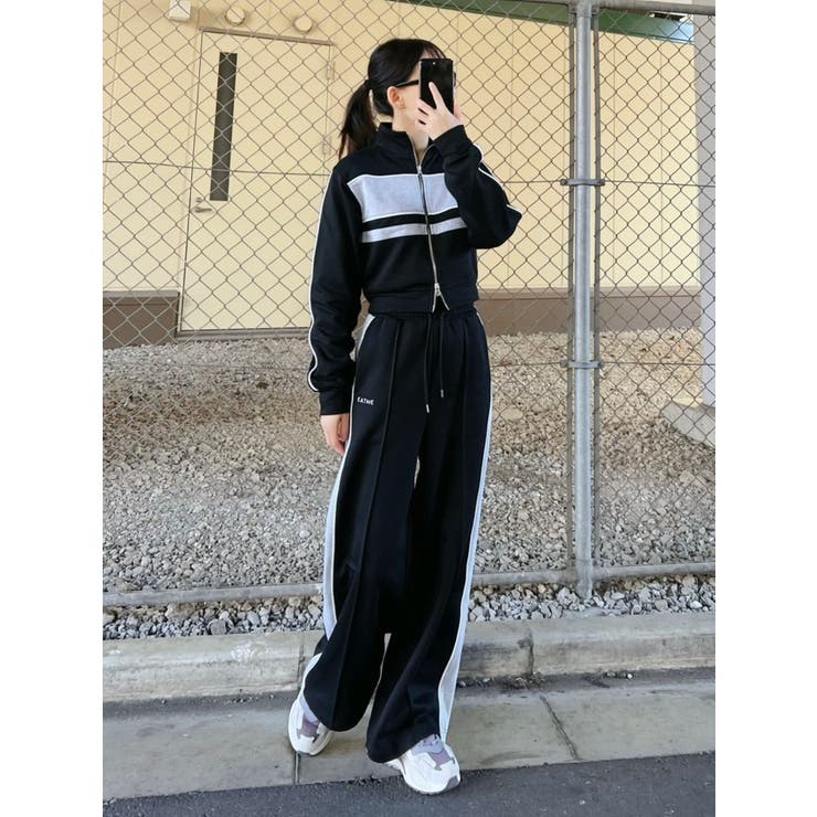 バイカラーラインパンツ（セットアップ可能） | EATME | 詳細画像32 