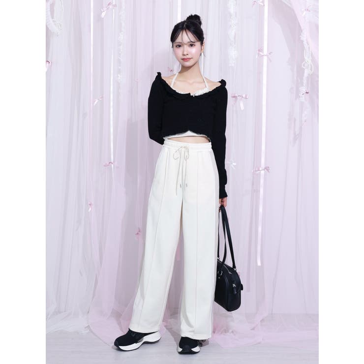 バイカラーラインパンツ（セットアップ可能） | EATME | 詳細画像6 