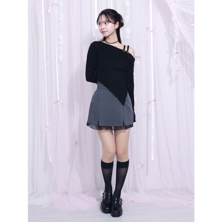 シアーレイヤードスリットミニスカート | EATME | 詳細画像26 