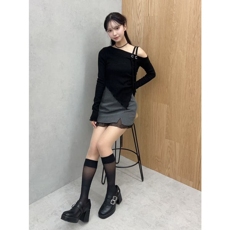 シアーレイヤードスリットミニスカート | EATME | 詳細画像28 