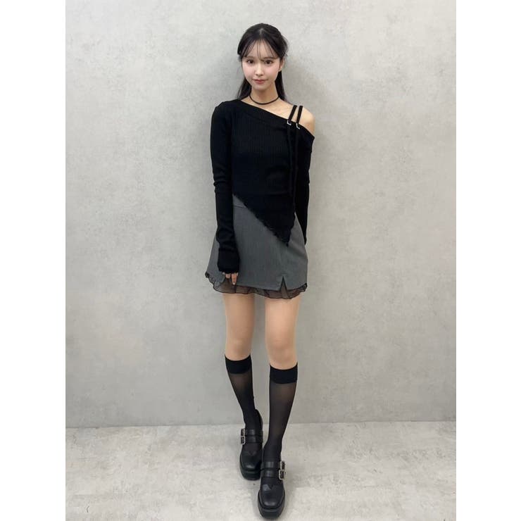 シアーレイヤードスリットミニスカート | EATME | 詳細画像29 