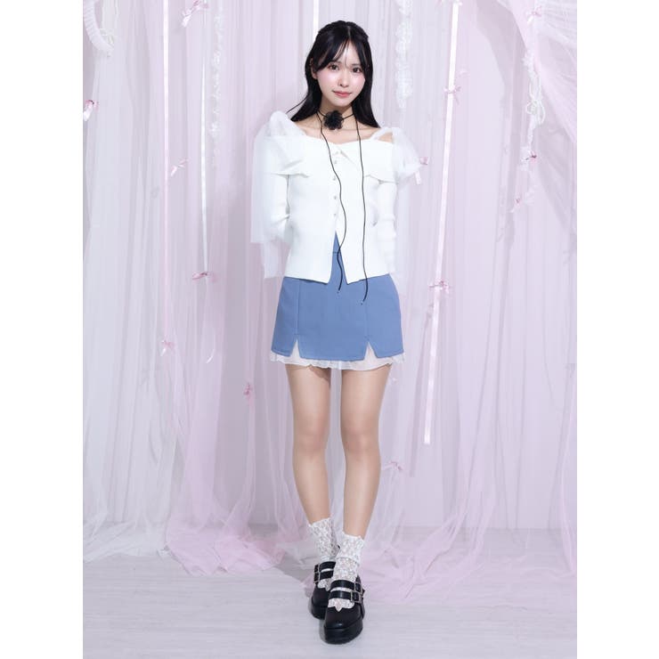 シアーレイヤードスリットミニスカート | EATME | 詳細画像5 