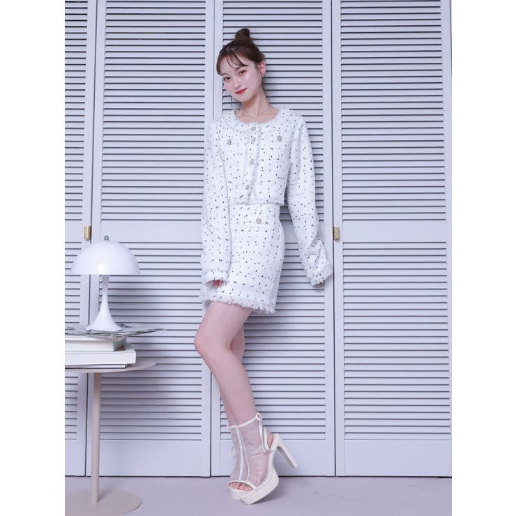 ツイードミニスカート（セットアップ可能） | EATME | 詳細画像5 