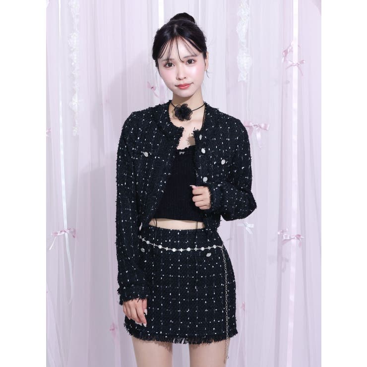 ツイードミニスカート（セットアップ可能） | EATME | 詳細画像9 