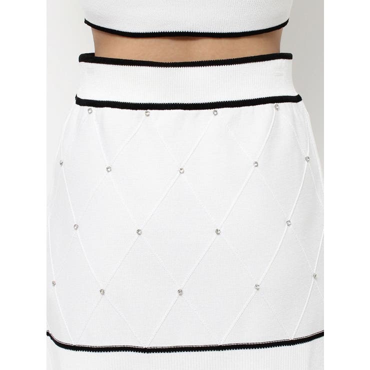 バイカラーストーンニットスカート（セットアップ可能） | EATME | 詳細画像31 