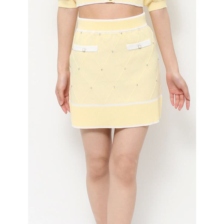 バイカラーストーンニットスカート（セットアップ可能） | EATME | 詳細画像41 