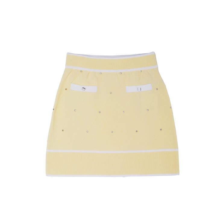 バイカラーストーンニットスカート（セットアップ可能） | EATME | 詳細画像43 