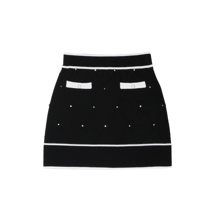 バイカラーストーンニットスカート（セットアップ可能） | EATME | 詳細画像45 