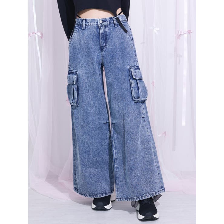 カットアウトデニムカーゴパンツ | EATME | 詳細画像10 