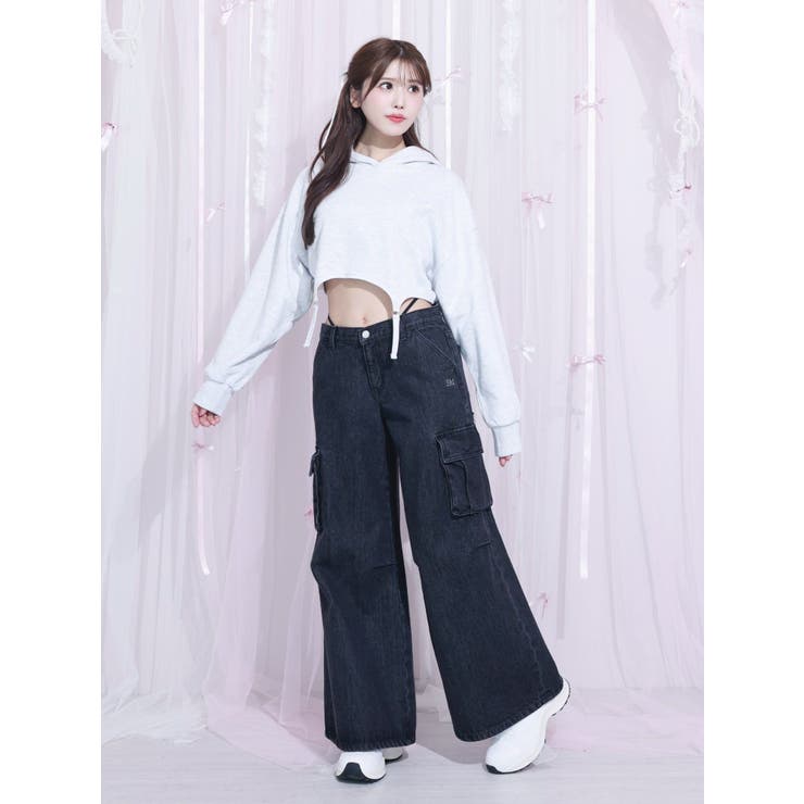 カットアウトデニムカーゴパンツ | EATME | 詳細画像14 