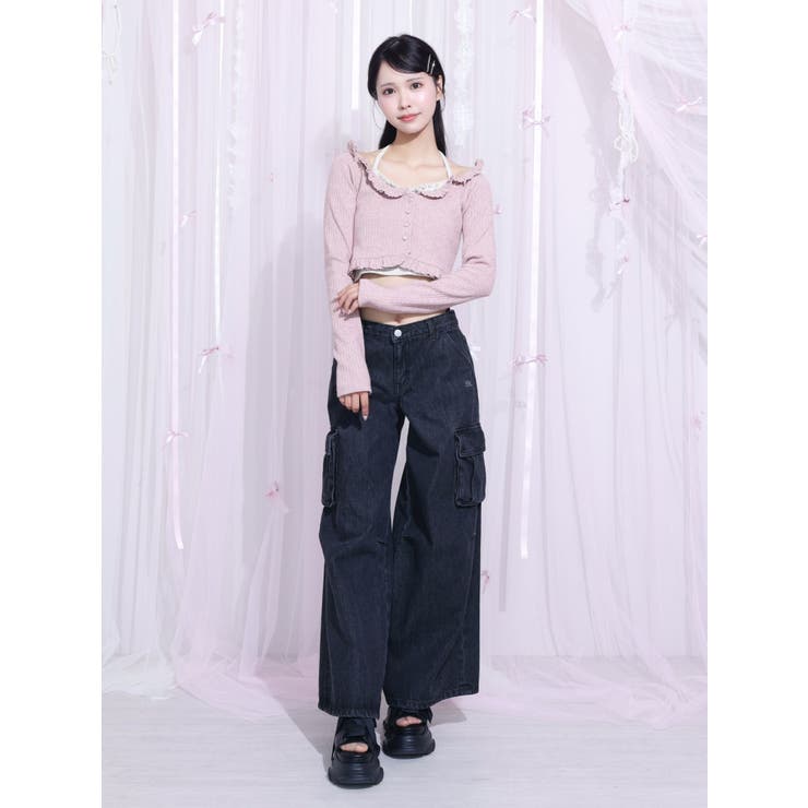 カットアウトデニムカーゴパンツ | EATME | 詳細画像18 