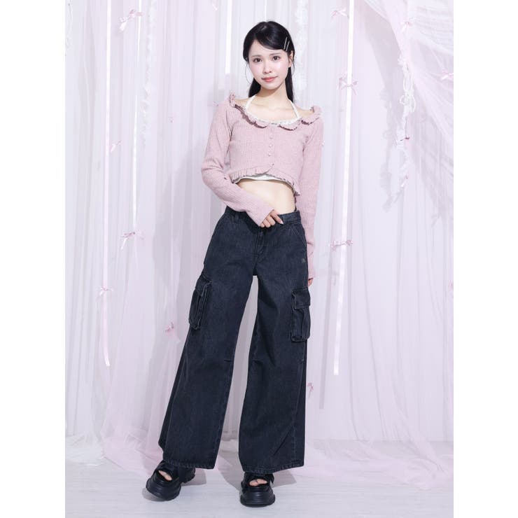 カットアウトデニムカーゴパンツ | EATME | 詳細画像19 