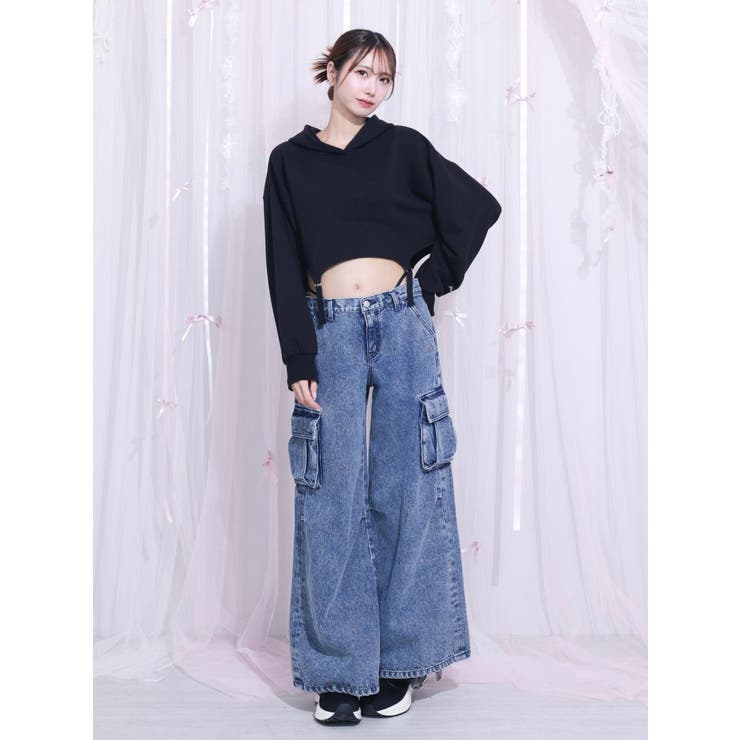 カットアウトデニムカーゴパンツ | EATME | 詳細画像8 