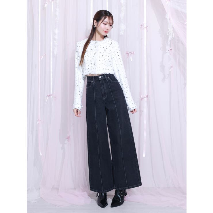 ピンタックワイドデニムパンツ | EATME | 詳細画像17 