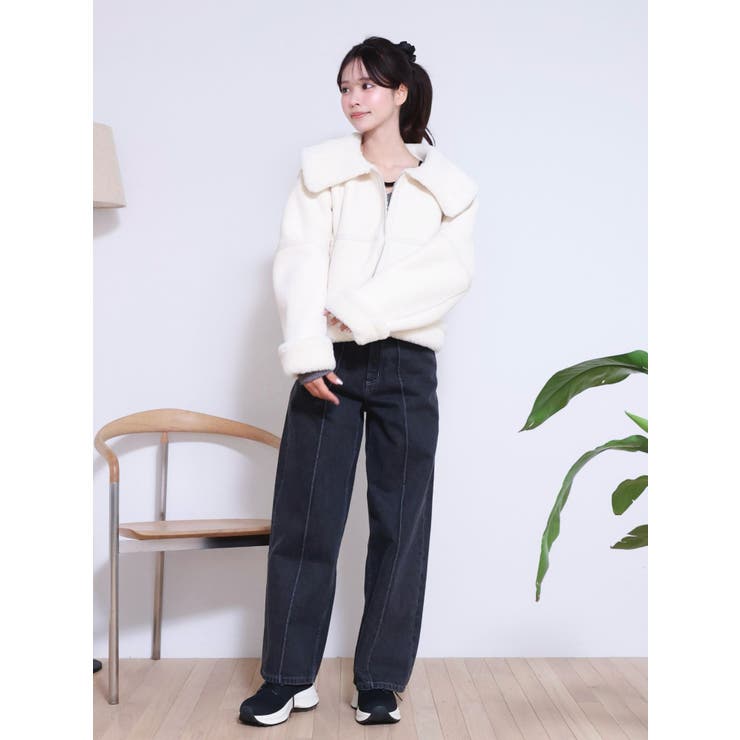 ピンタックワイドデニムパンツ | EATME | 詳細画像20 