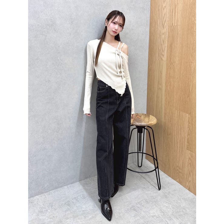 ピンタックワイドデニムパンツ | EATME | 詳細画像30 