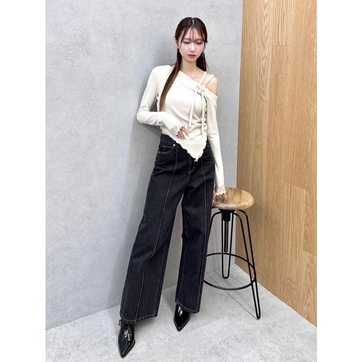 ピンタックワイドデニムパンツ | EATME | 詳細画像31 