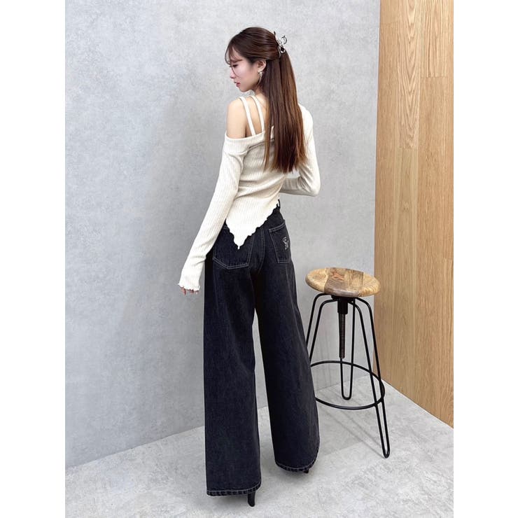 ピンタックワイドデニムパンツ | EATME | 詳細画像32 