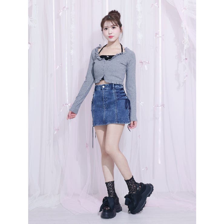 サイドレースアップデニムスカート | EATME | 詳細画像13 