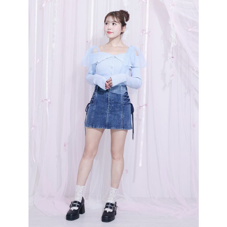 サイドレースアップデニムスカート | EATME | 詳細画像14 