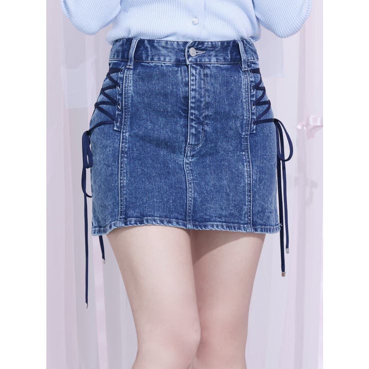 サイドレースアップデニムスカート | EATME | 詳細画像7 