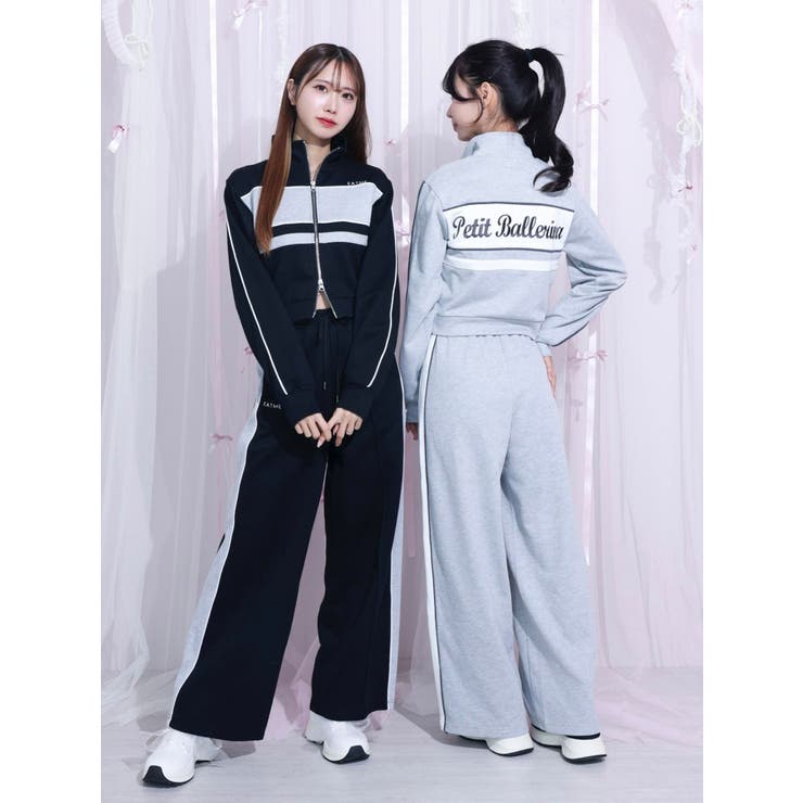 バイカラーラインジップスウェット（セットアップ可能） | EATME | 詳細画像25 