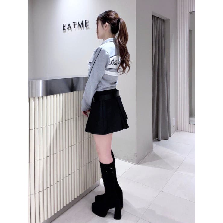 バイカラーラインジップスウェット（セットアップ可能） | EATME | 詳細画像8 