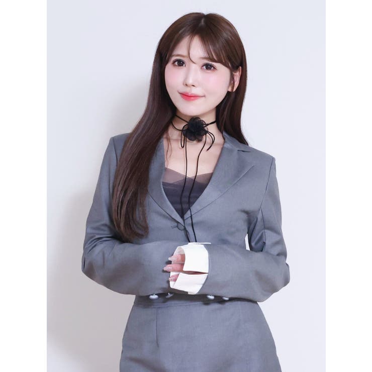 レイヤードデザインジャケット（セットアップ可能） | EATME | 詳細画像1 