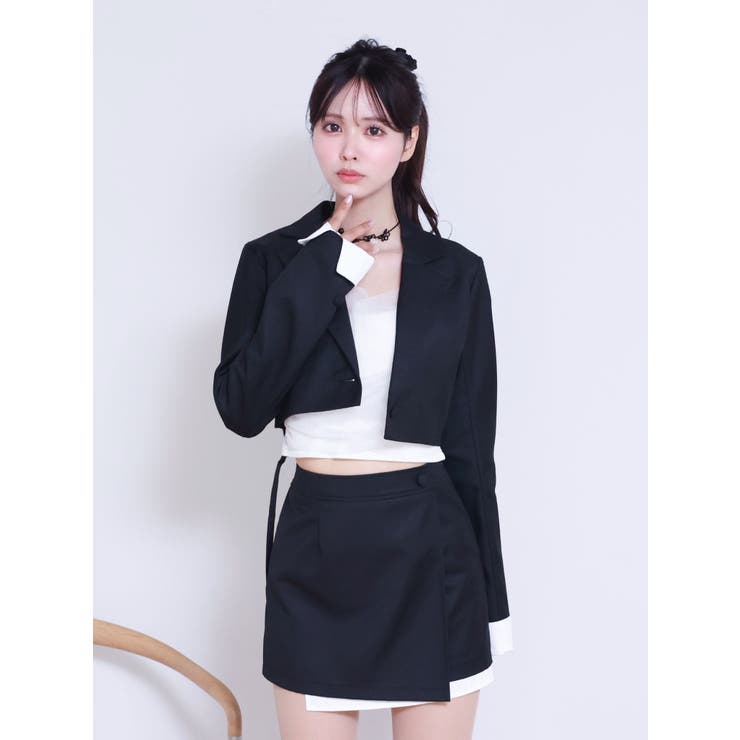 レイヤードデザインジャケット（セットアップ可能） | EATME | 詳細画像12 