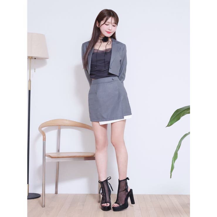 レイヤードデザインジャケット（セットアップ可能） | EATME | 詳細画像7 