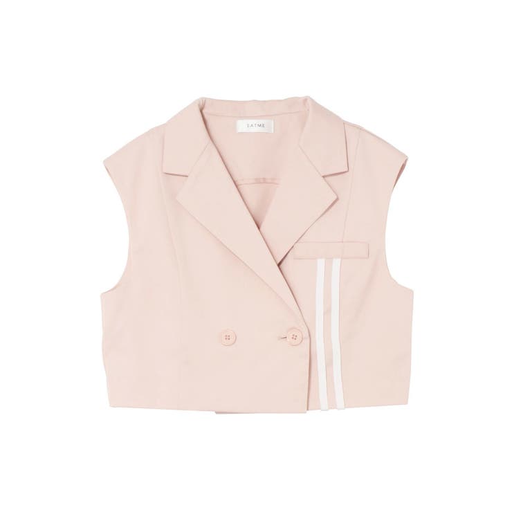 ラインショートベスト（セットアップ可能） | EATME | 詳細画像24 