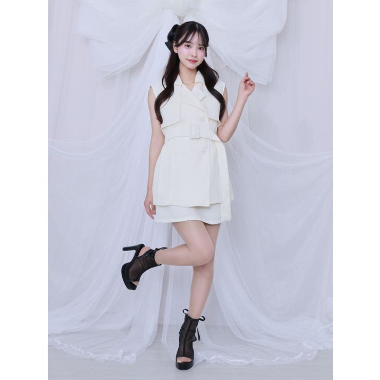 ツイードプリーツベスト&スカートSet | EATME | 詳細画像10 