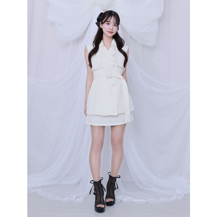 ツイードプリーツベスト&スカートSet | EATME | 詳細画像12 