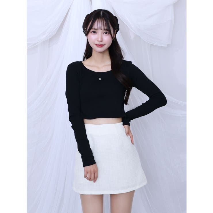 ツイードプリーツベスト&スカートSet | EATME | 詳細画像14 