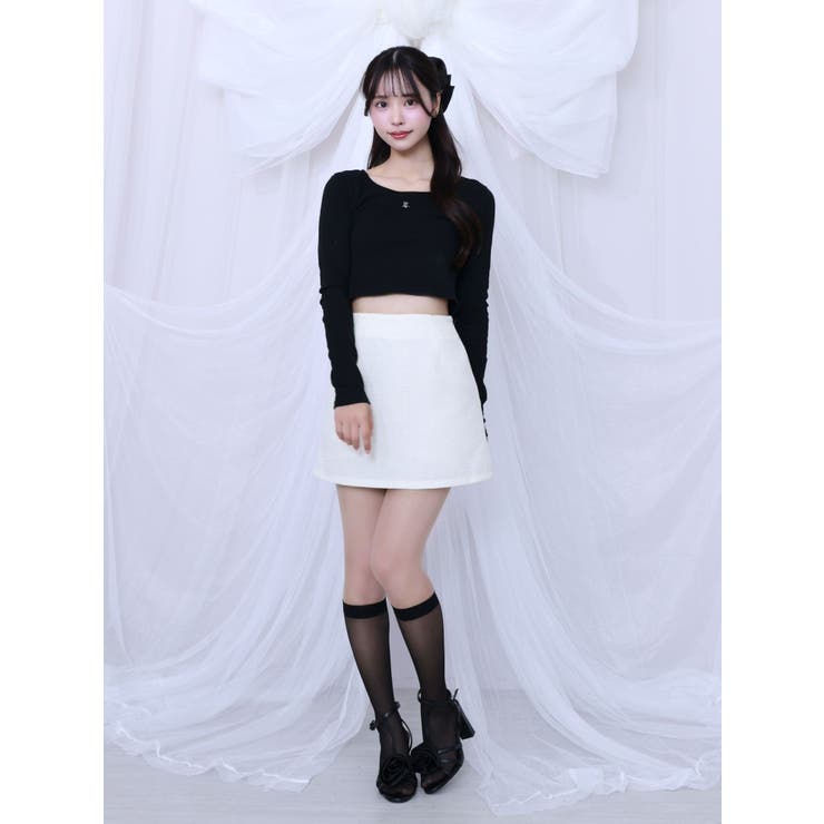 ツイードプリーツベスト&スカートSet | EATME | 詳細画像15 