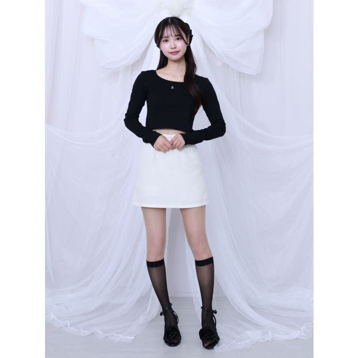 ツイードプリーツベスト&スカートSet | EATME | 詳細画像16 