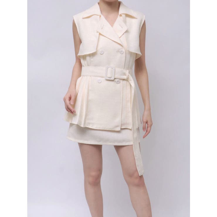 ツイードプリーツベスト&スカートSet | EATME | 詳細画像38 