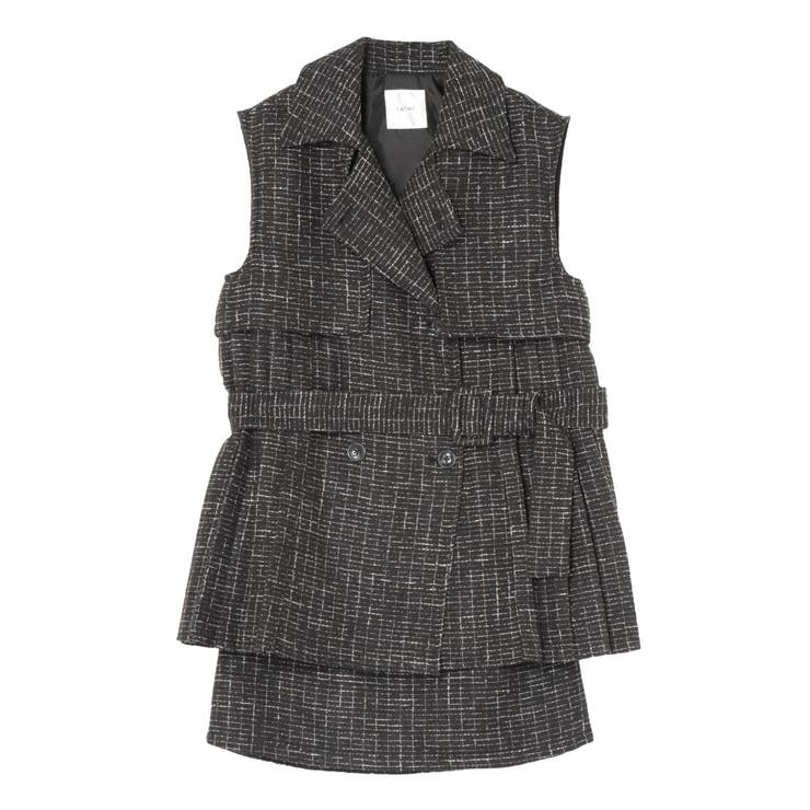 ツイードプリーツベスト&スカートSet | EATME | 詳細画像42 