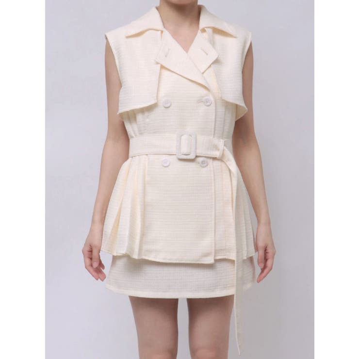 ツイードプリーツベスト&スカートSet | EATME | 詳細画像44 