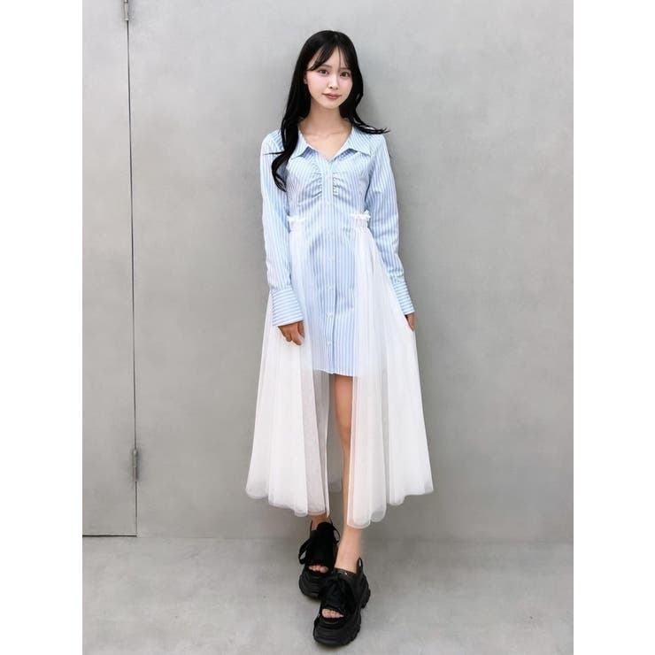 チュールドッキングシャツワンピース | EATME | 詳細画像11 