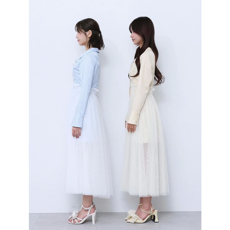 チュールドッキングシャツワンピース | EATME | 詳細画像16 