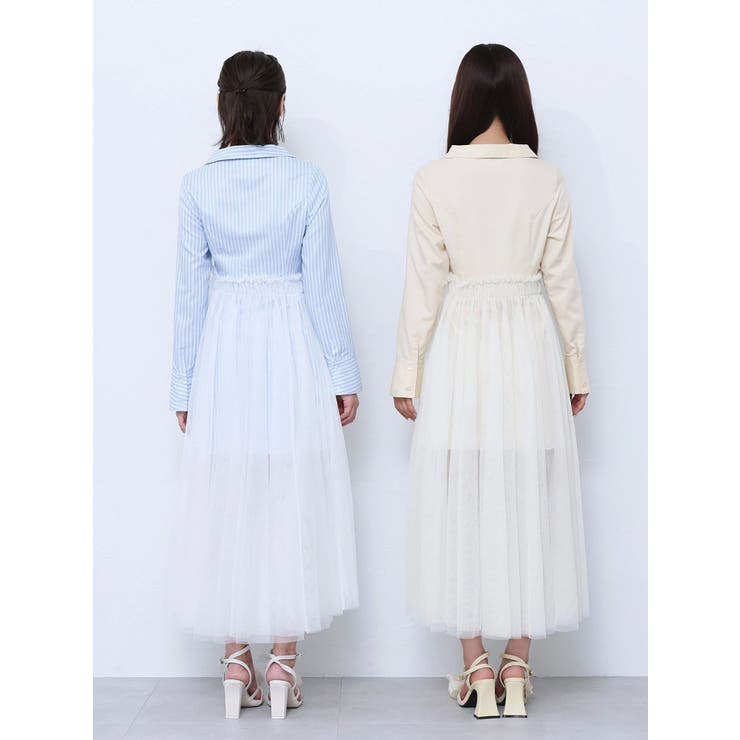 チュールドッキングシャツワンピース | EATME | 詳細画像17 