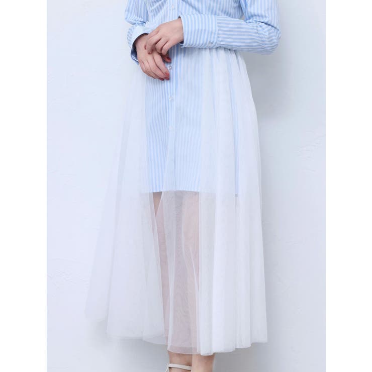 チュールドッキングシャツワンピース | EATME | 詳細画像19 