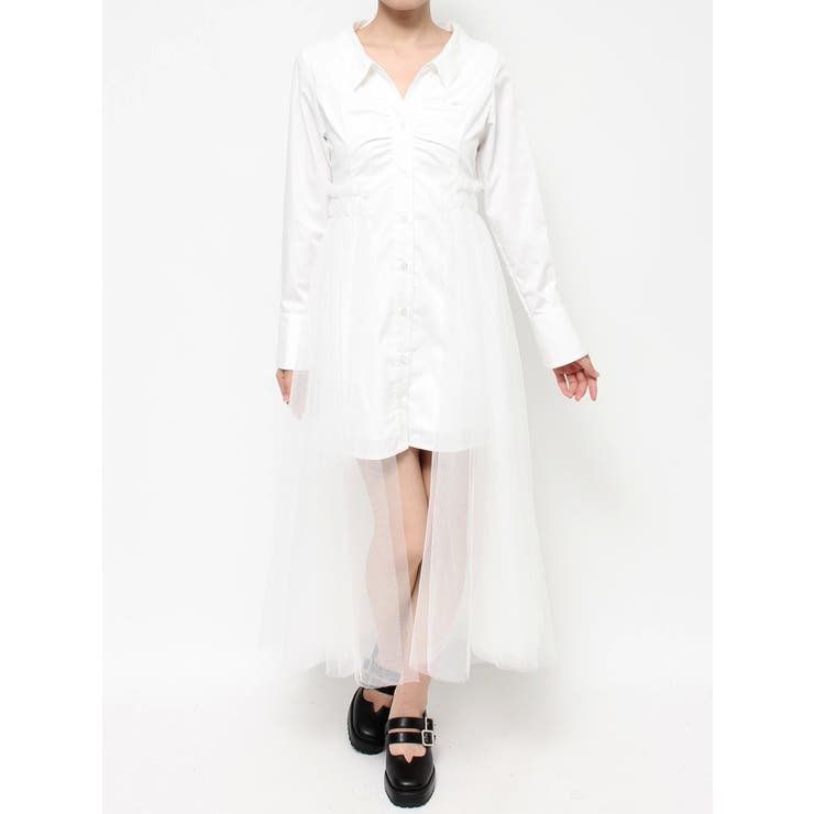 チュールドッキングシャツワンピース | EATME | 詳細画像37 