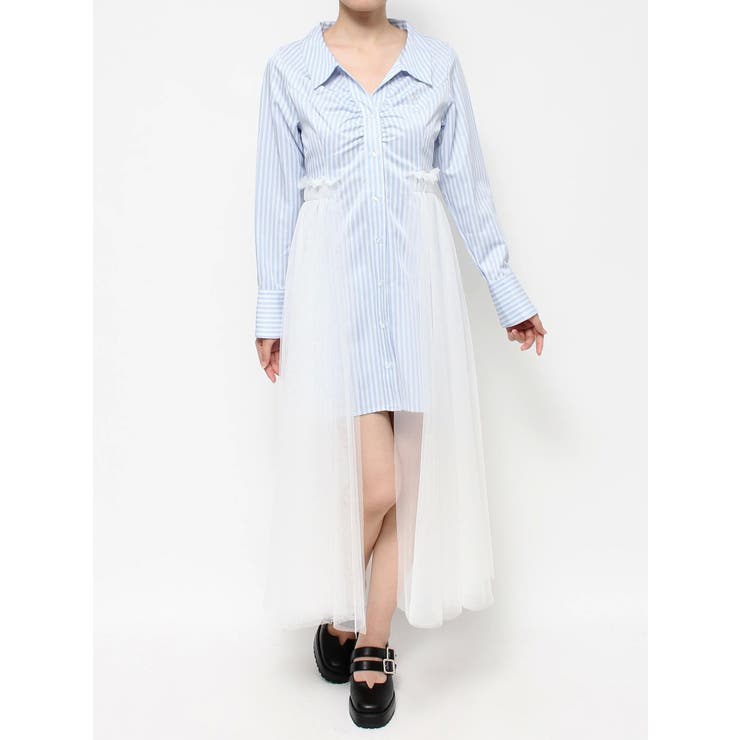 チュールドッキングシャツワンピース | EATME | 詳細画像43 