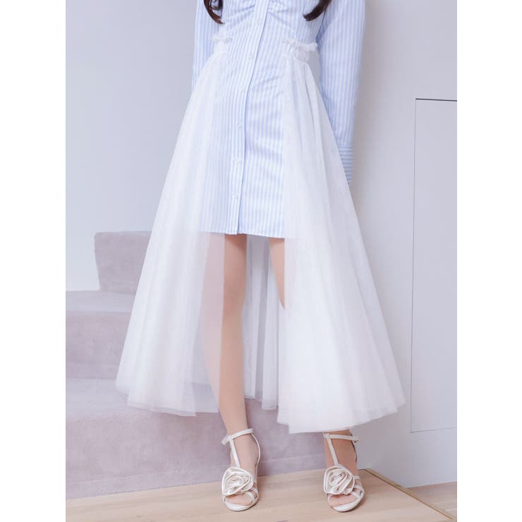 チュールドッキングシャツワンピース | EATME | 詳細画像5 